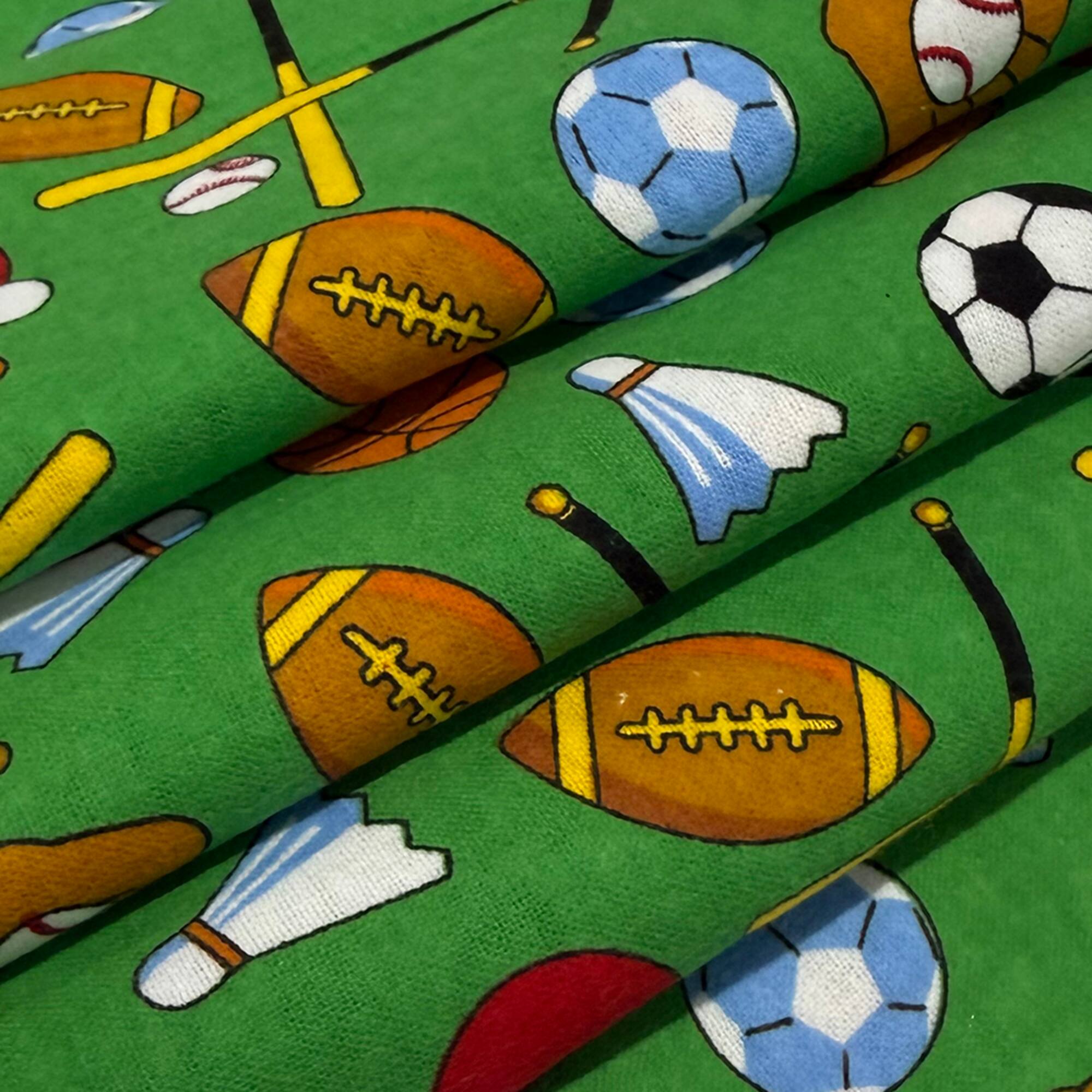 Feldman Green Sports Cotton Flannel